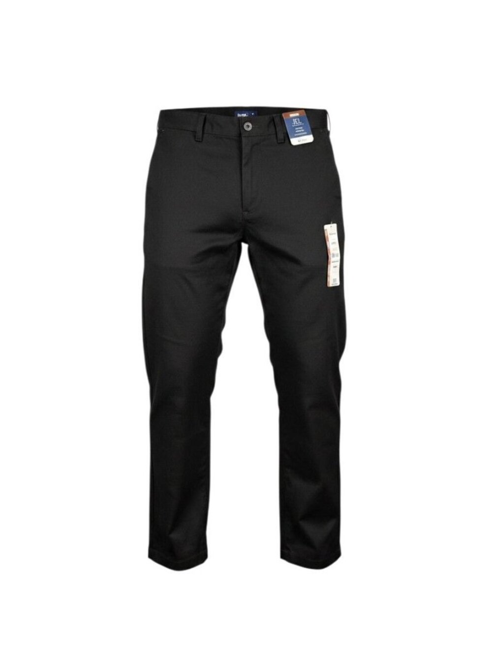 George Mens Black Flat-Front Straight-Leg Wrinkle-Resistant Pants 32x30 NWT